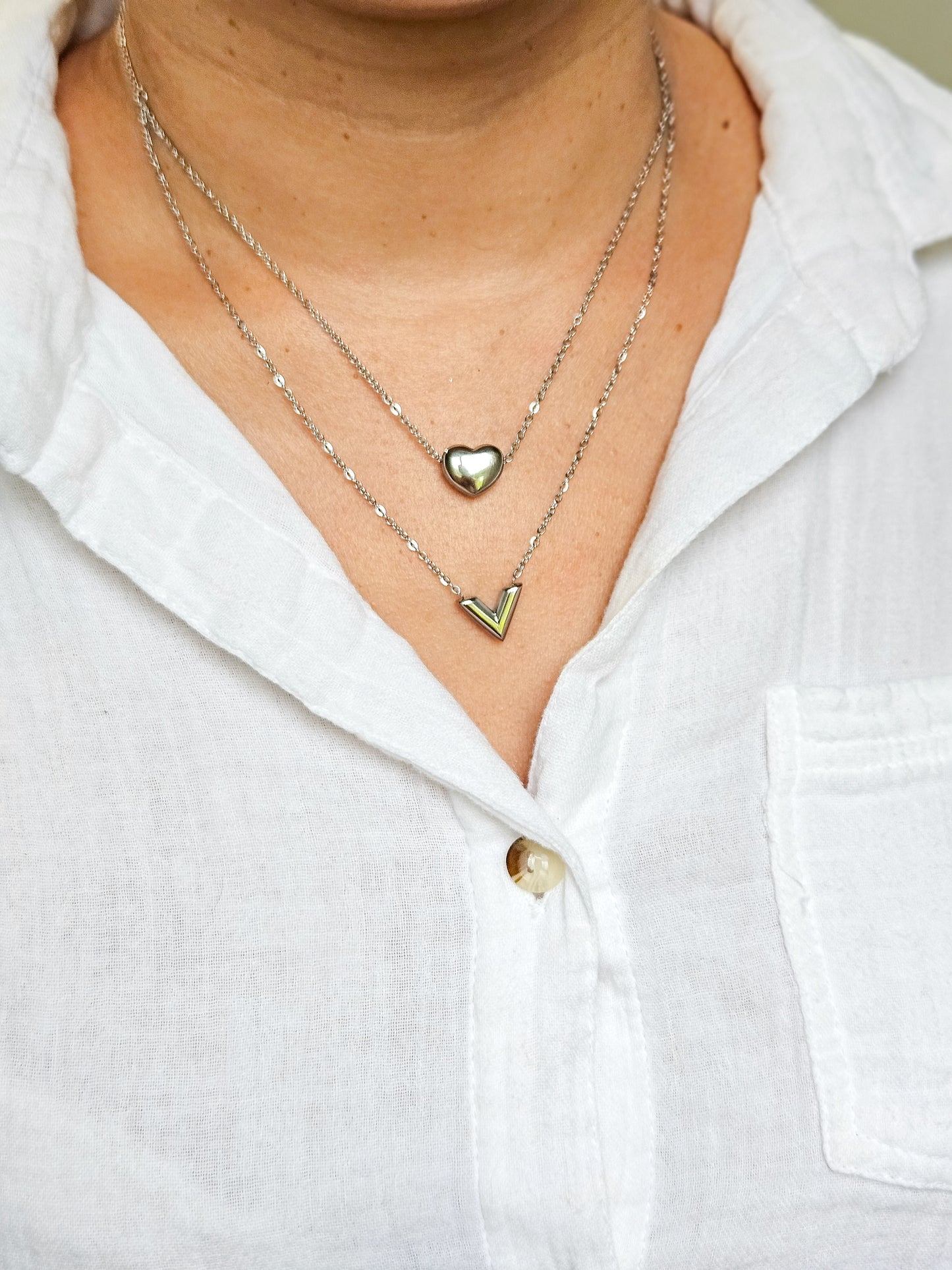 Layering corazón