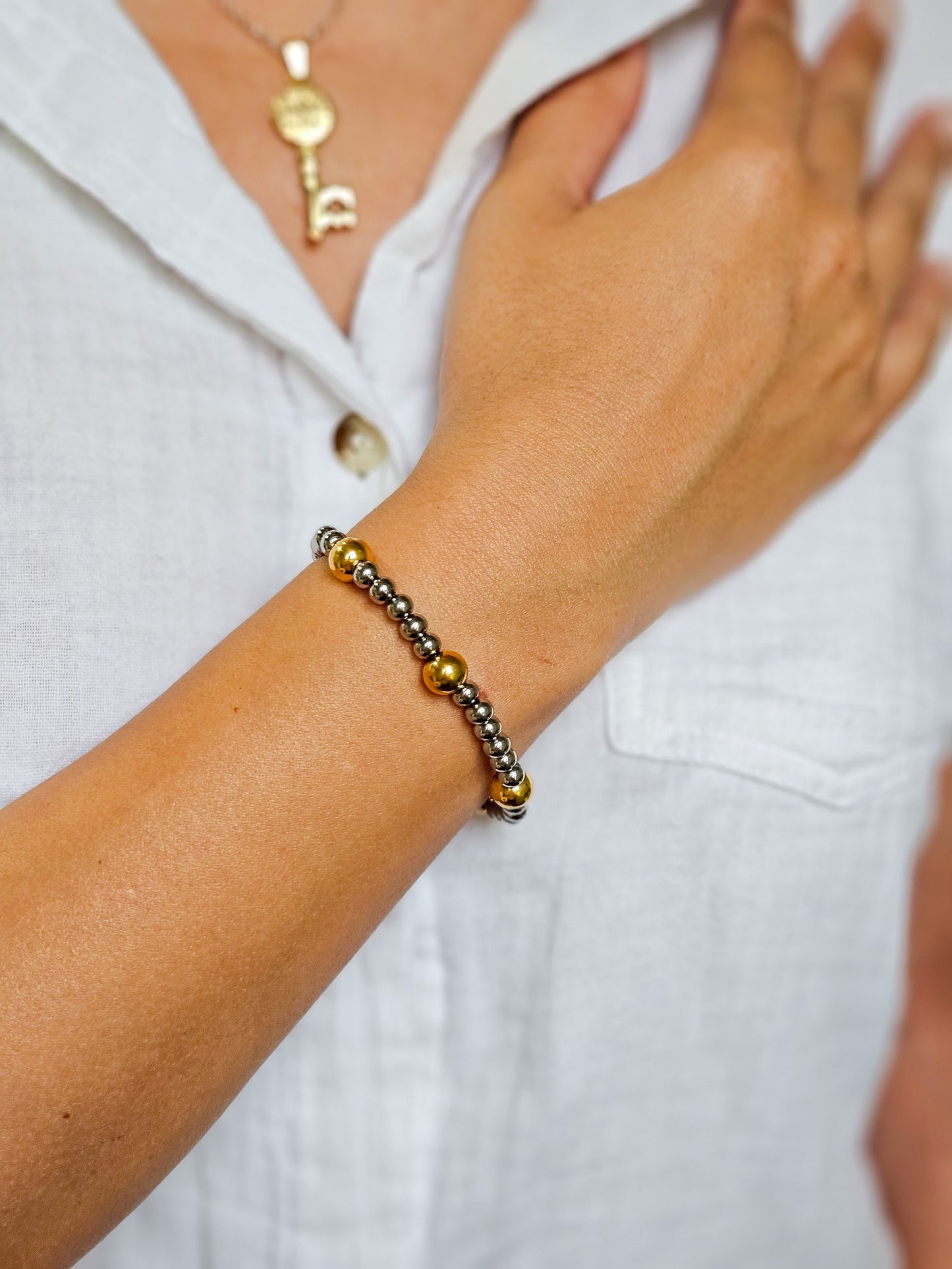 Pulsera dos tonos