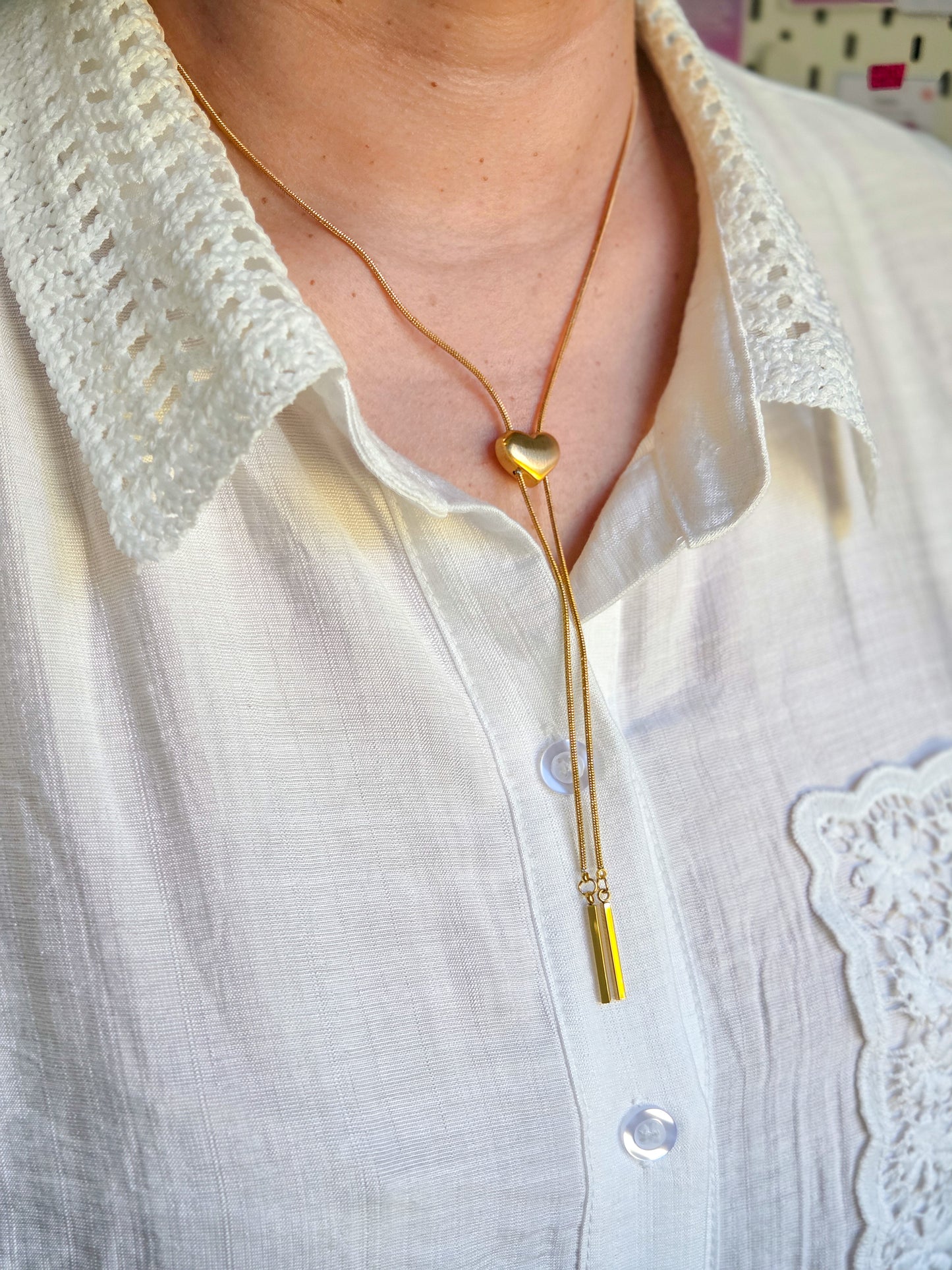 Cadena de corazón