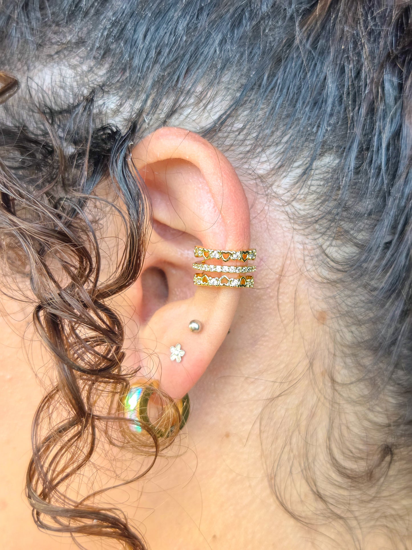 Earcuff corazones