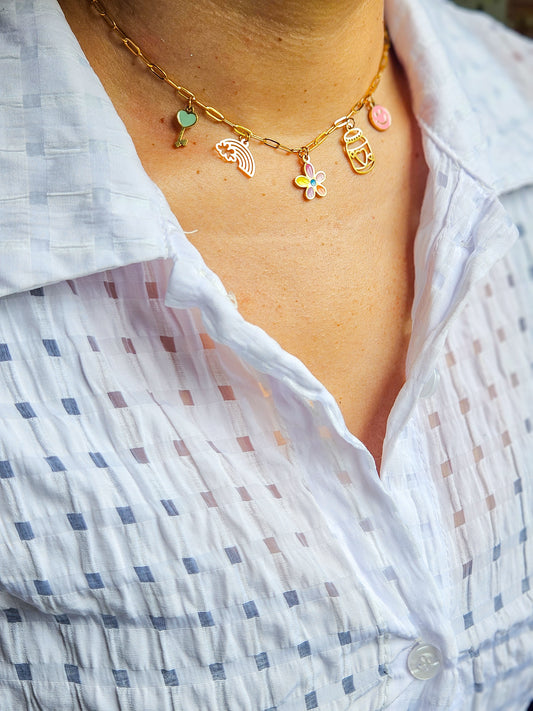 Cadena con charms girly