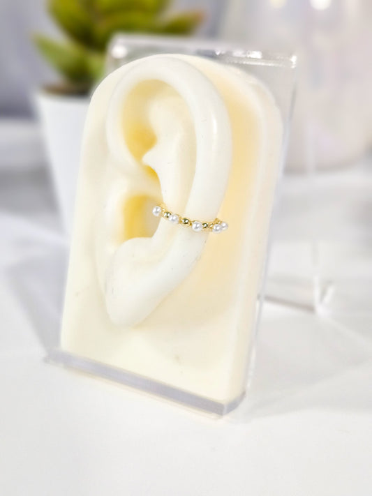 Earcuff de perlitas