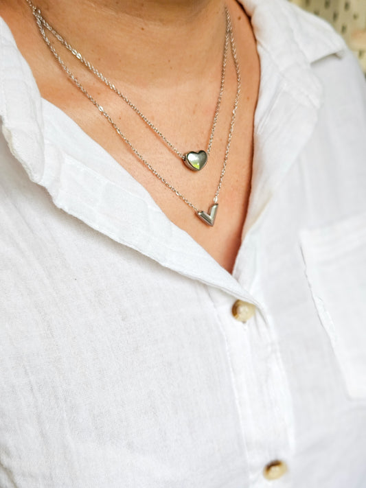 Layering corazón