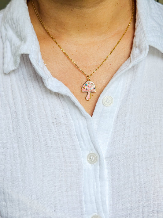 Cadena hongo rosa
