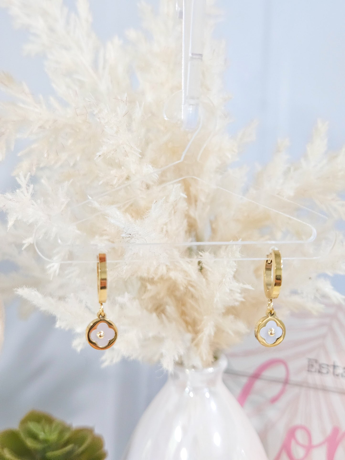 Set flor madre perla
