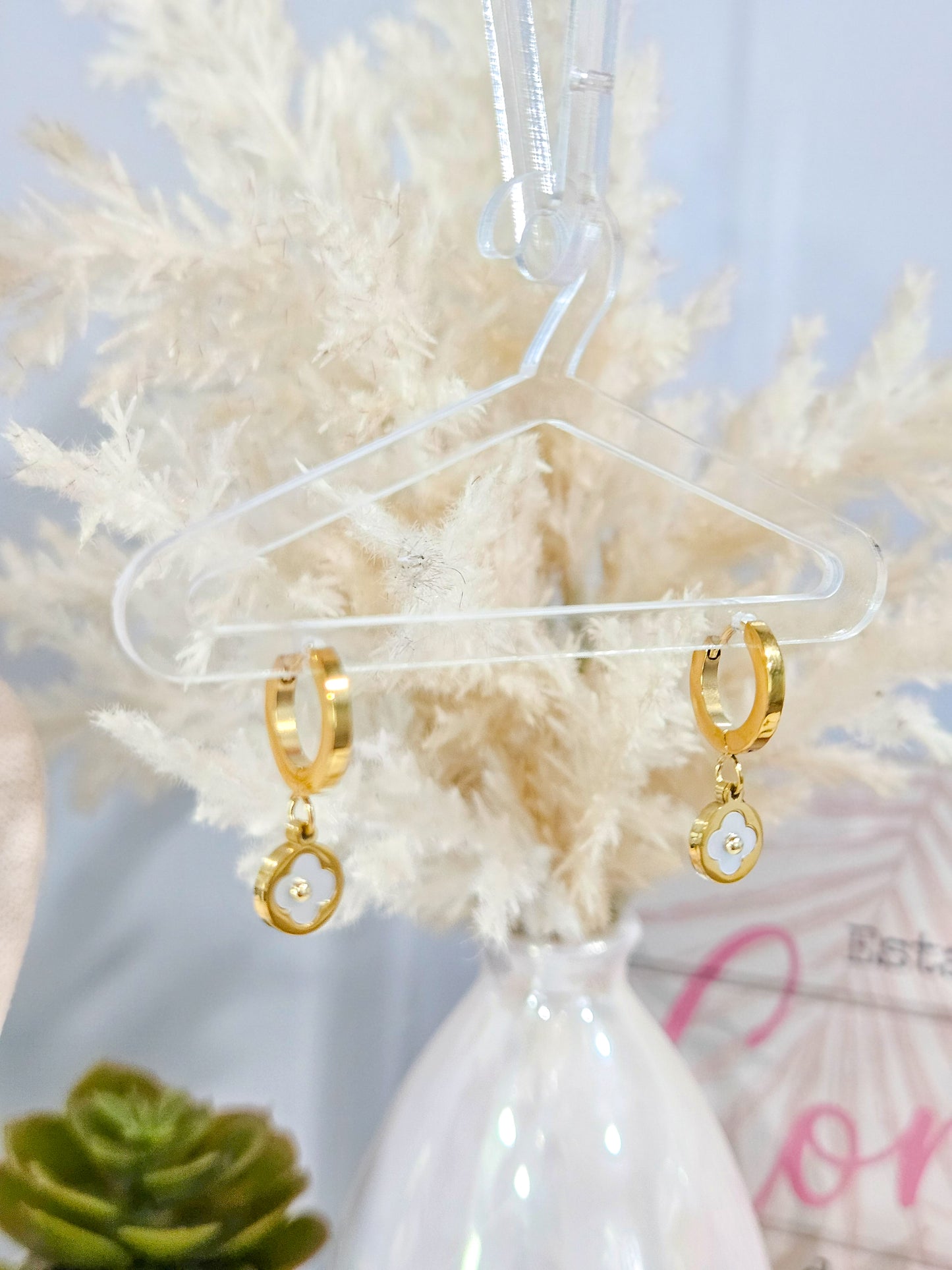 Set flor madre perla