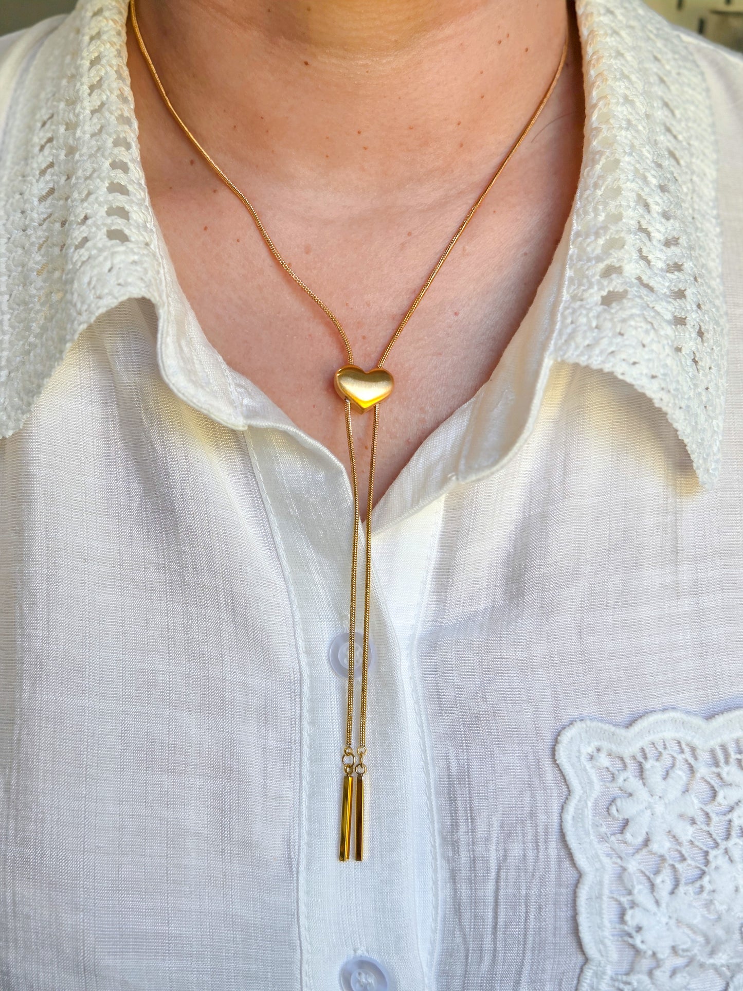 Cadena de corazón