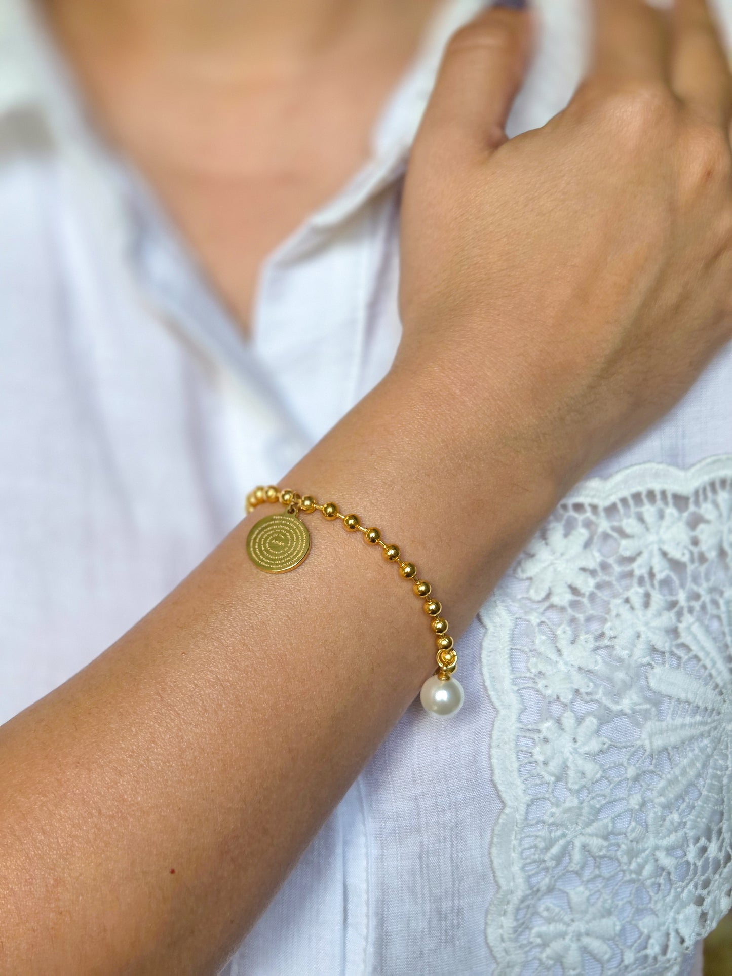 Pulsera militar padre nuestro