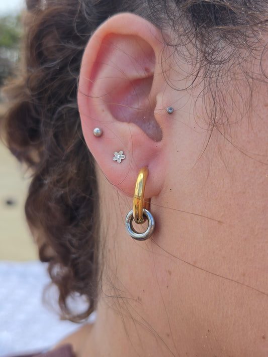 Argollas dos tonos