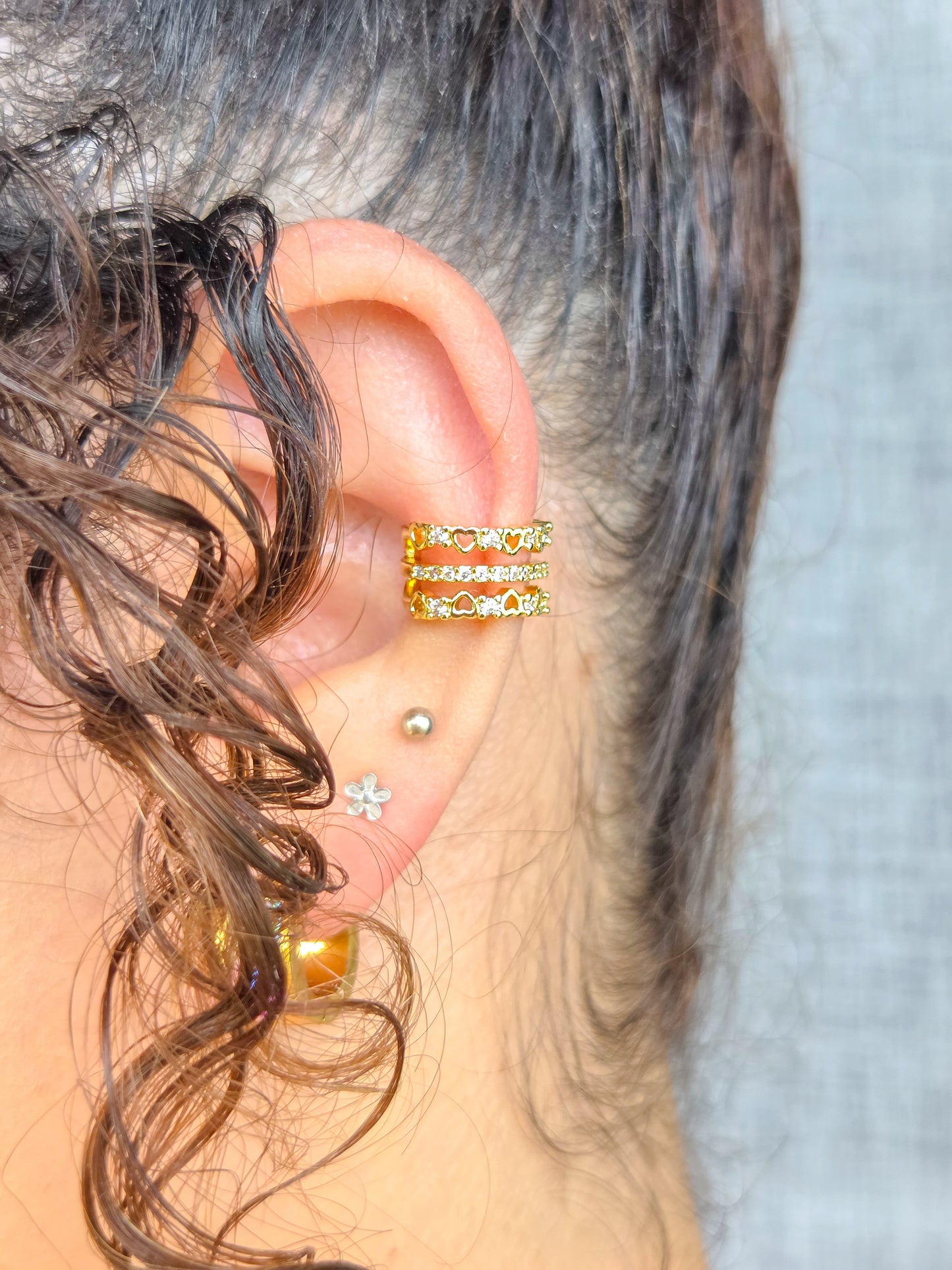 Earcuff corazones