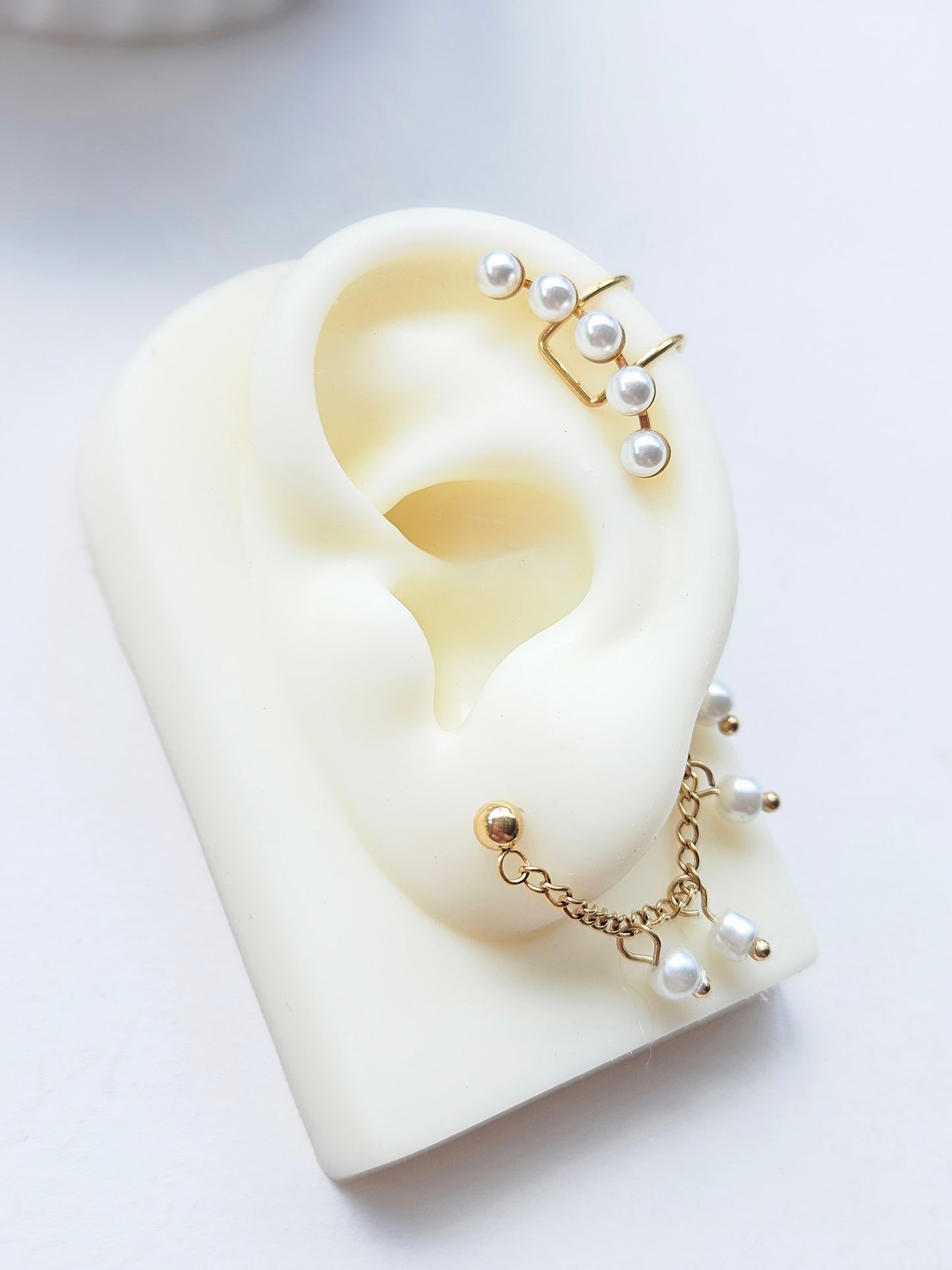 Earcuff perlas