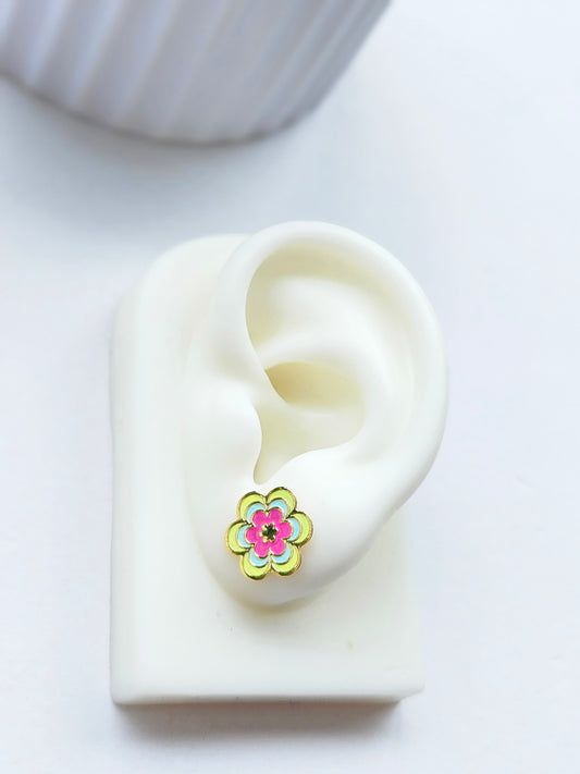 Color Flower Earrings