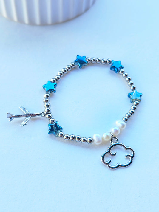 Pulsera avión y nube